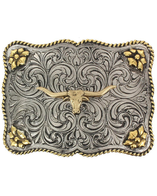 Men's Interchangeable Longhorn Belt Buckle | Cody James Accessories
