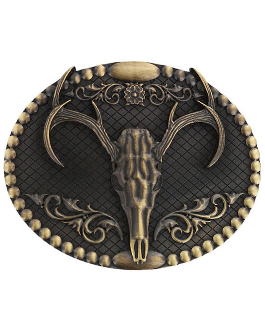 Men's Deer Skull Belt Buckle | Cody James Accessories