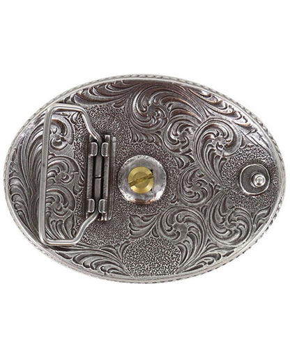 Men's Two Tone Nevada Oval Belt Buckle | Cody James Accessories
