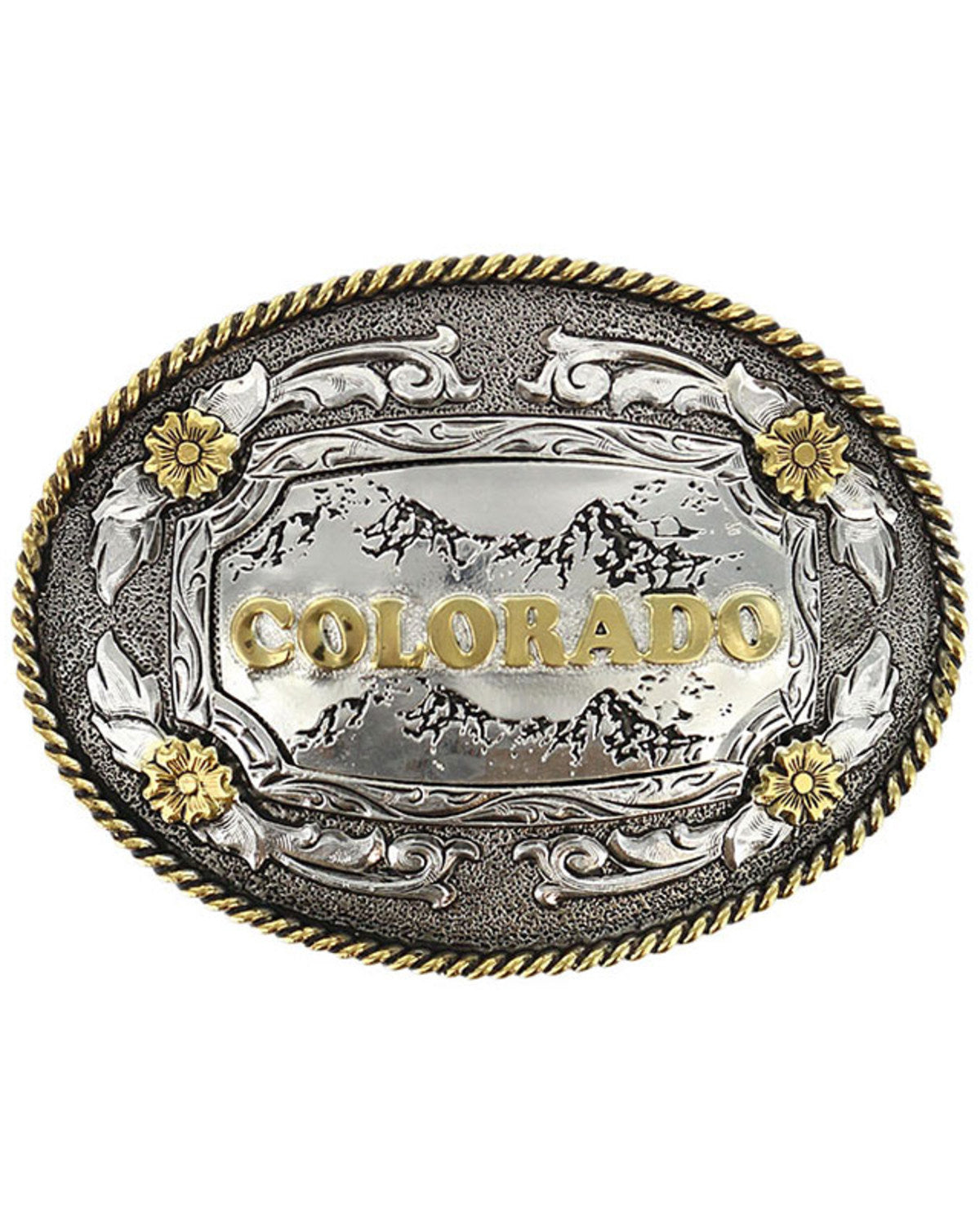 Men's Antiqued Colorado Oval Belt Buckle | Cody James Accessories