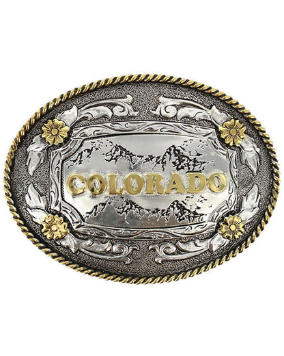 Men's Antiqued Colorado Oval Belt Buckle | Cody James Accessories