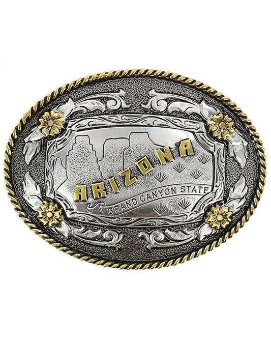 Men's Antiqued Oval Arizona Belt Buckle | Cody James Accessories