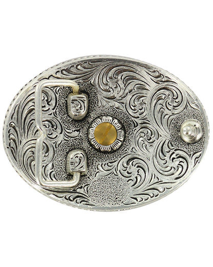 Men's Antiqued Oval Louisiana Belt Buckle | Cody James Accessories