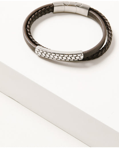 Men's Adjustable Leather Bracelet | Cody James Accessories