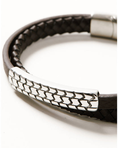 Men's Adjustable Leather Bracelet | Cody James Accessories