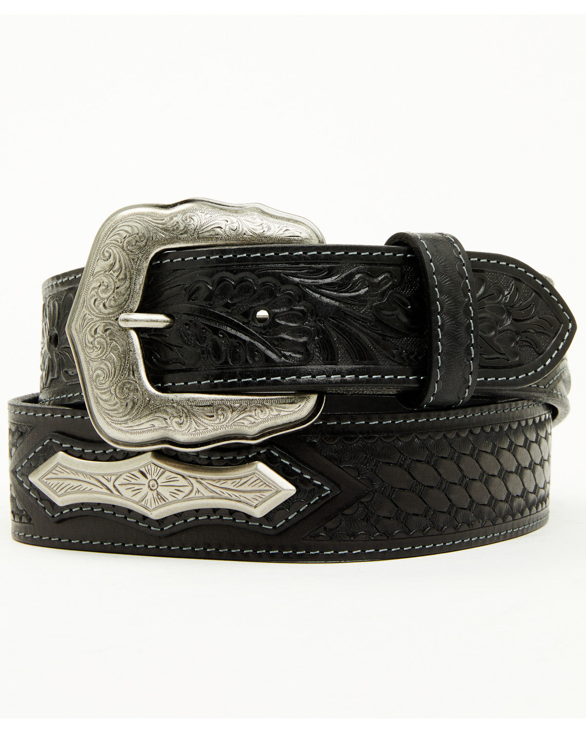 Men's Concho Tooled Western Belt | Cody James Accessories
