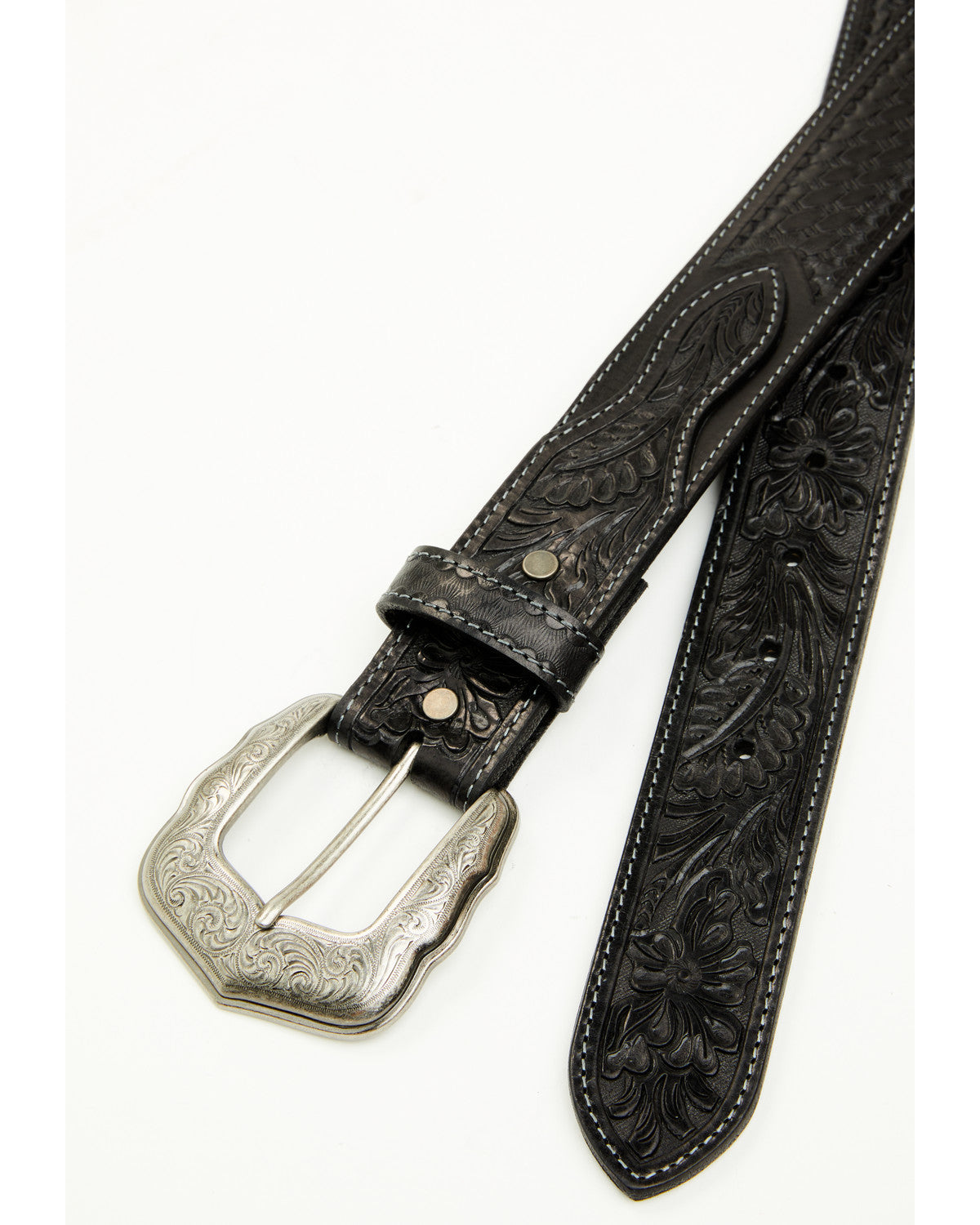 Men's Concho Tooled Western Belt | Cody James Accessories