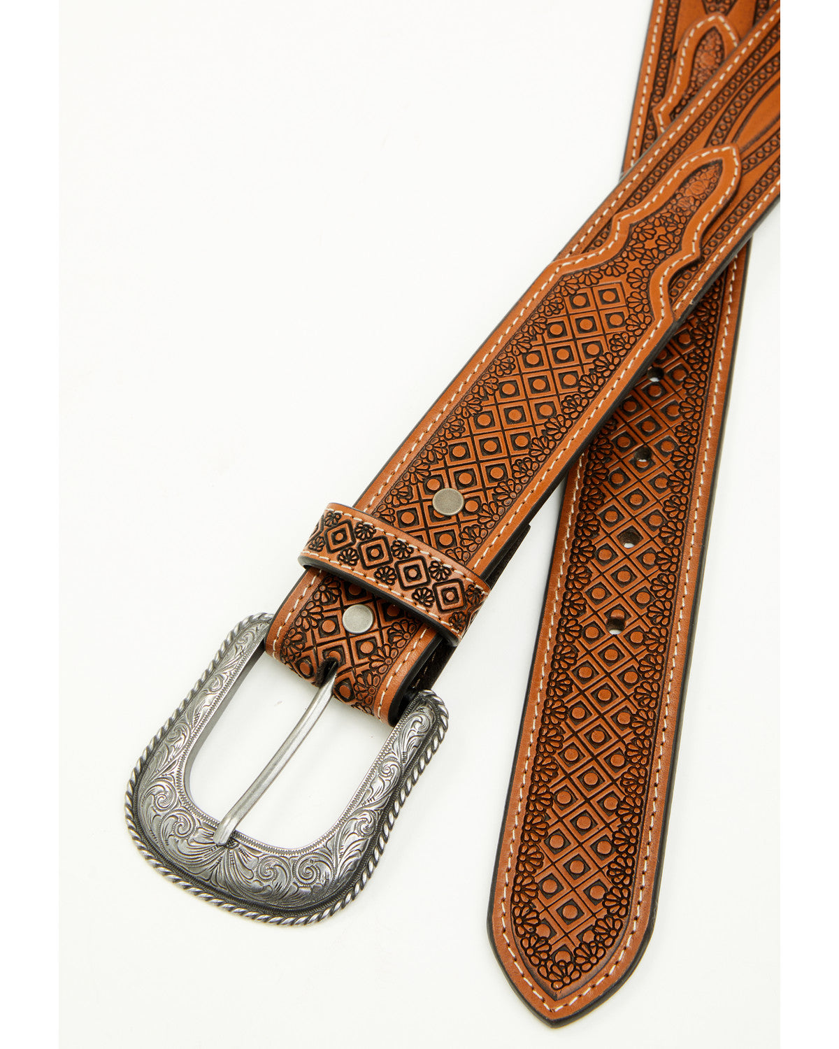 Men's Geo Embossed Western Belt | Cody James Accessories