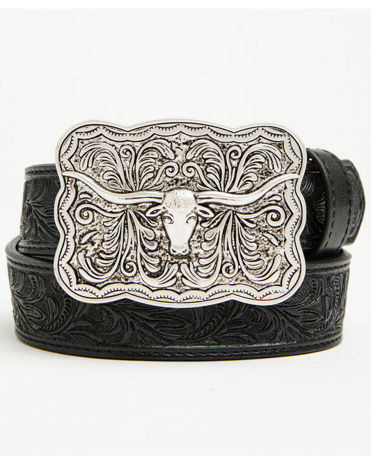 Boys' Huck Tooled Buckle Belt | Cody James Accessories