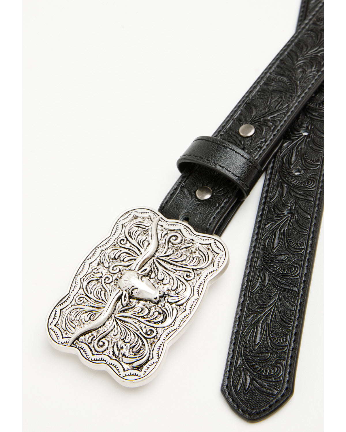Boys' Huck Tooled Buckle Belt | Cody James Accessories