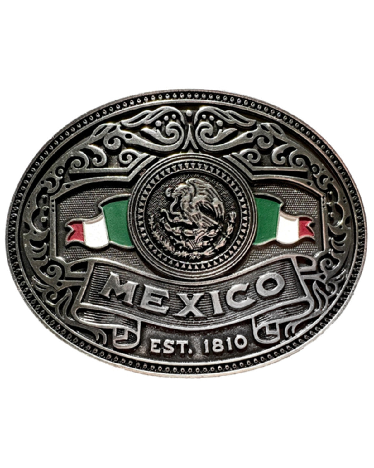 Men's Mexico Flag Belt Buckle | Cody James Accessories