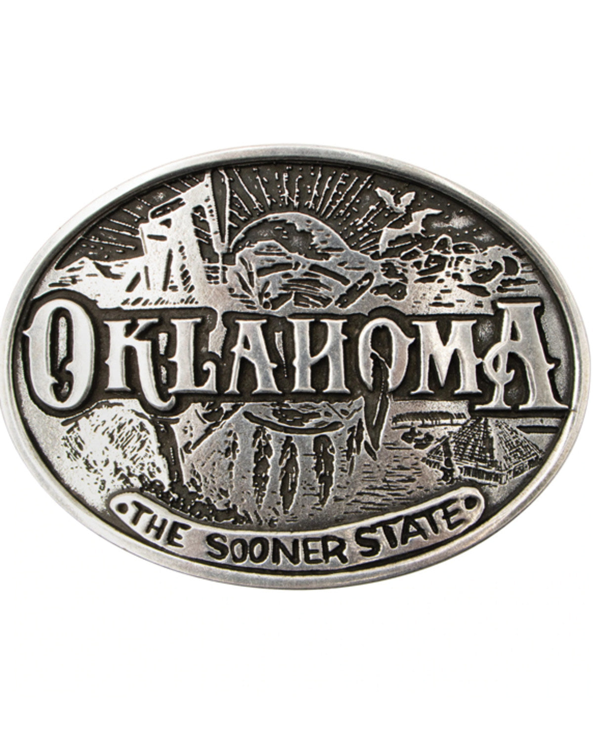 Oklahoma Heritage Oval Buckle | Cody James Accessories