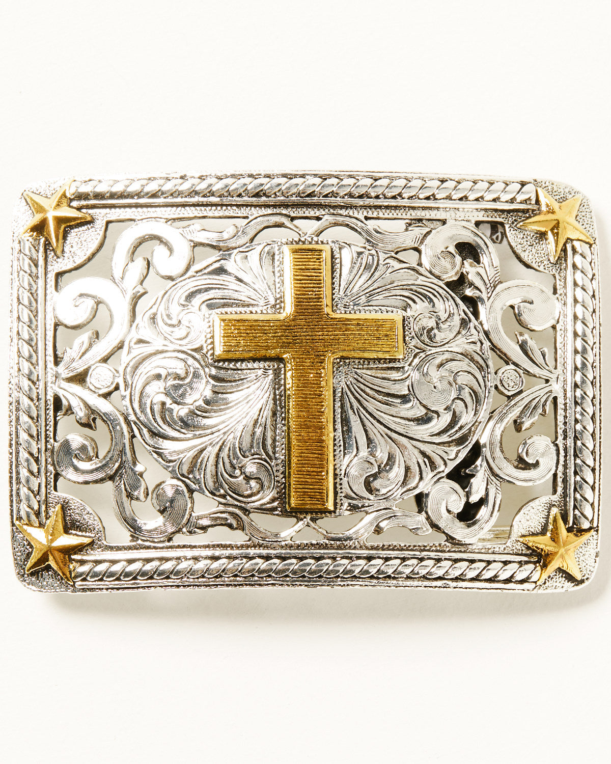 Men's Filigree Cross Belt Buckle | Cody James Accessories