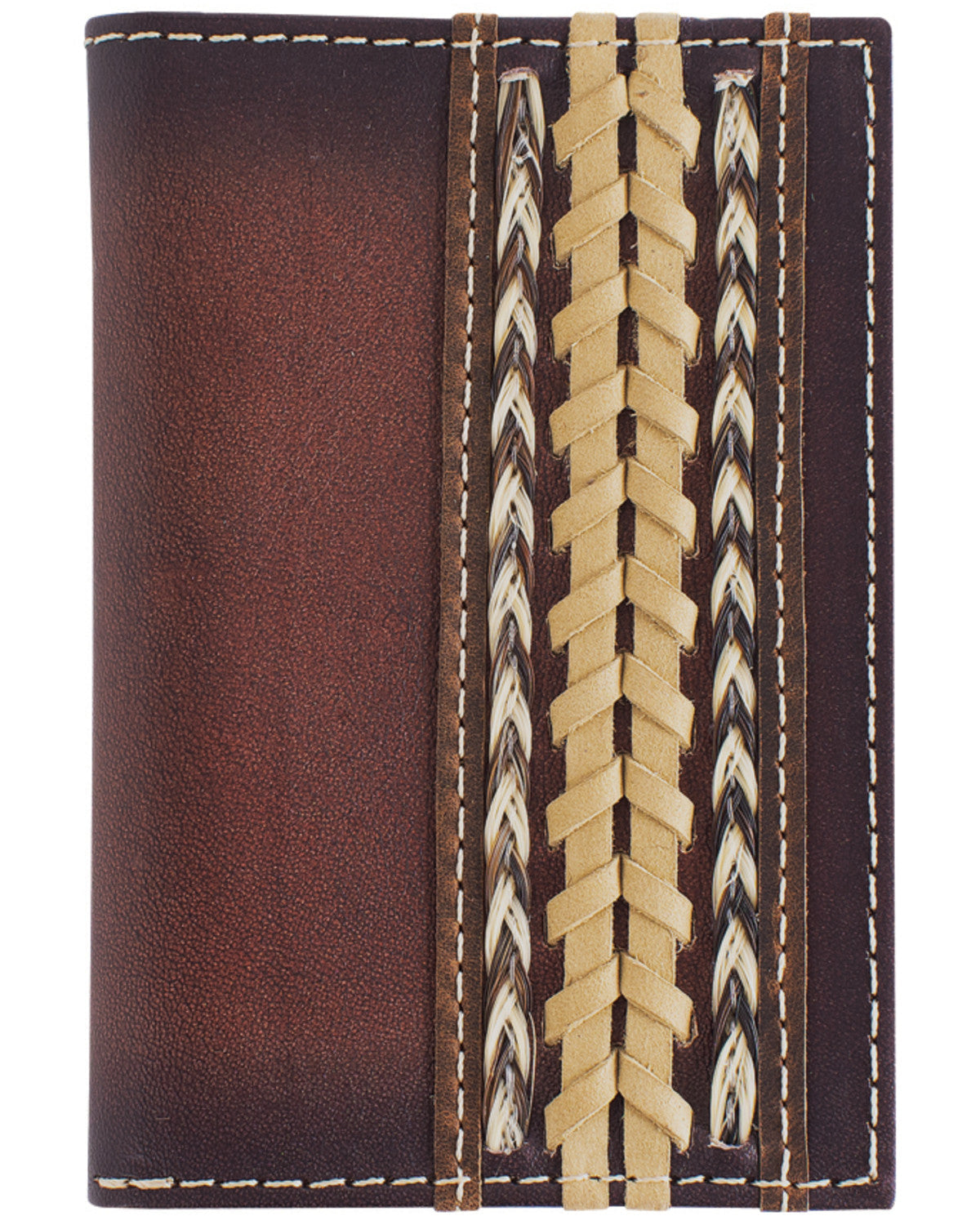 Men's Braided Horsehair Leather Bifold Wallet | Cody James Accessories
