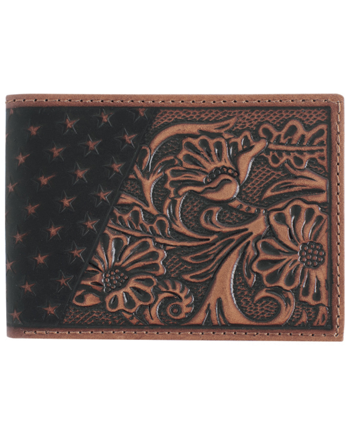 Men's Americana Tooled Leather Bifold Wallet | Cody James Accessories