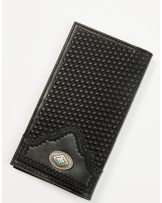 Men's Dwight Basketweave Tooled Rodeo Wallet | Cody James Accessories|Sale