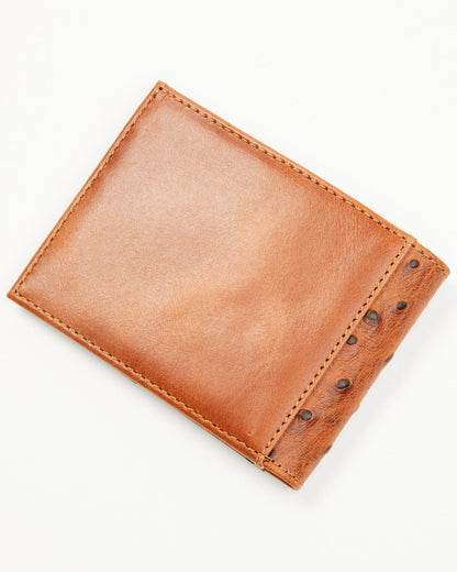 Men's Grady Faux Ostrich Bifold Wallet | Cody James Accessories