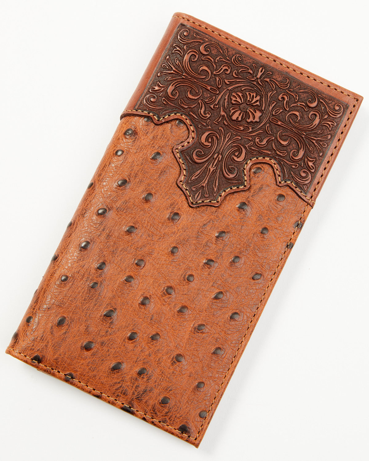 Men's Grady Faux Ostrich Rodeo Wallet | Cody James Accessories