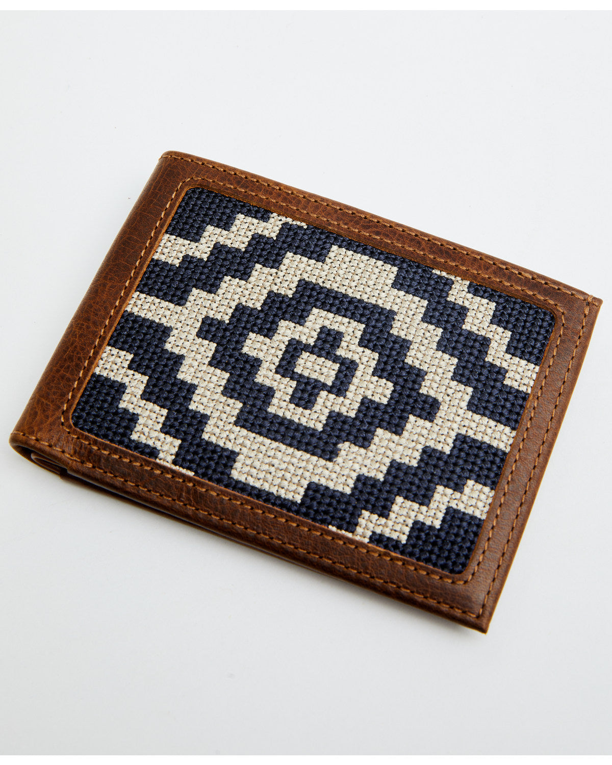 Men's Southwestern Woven Leather Bi-Fold Wallet | Cody James Accessories