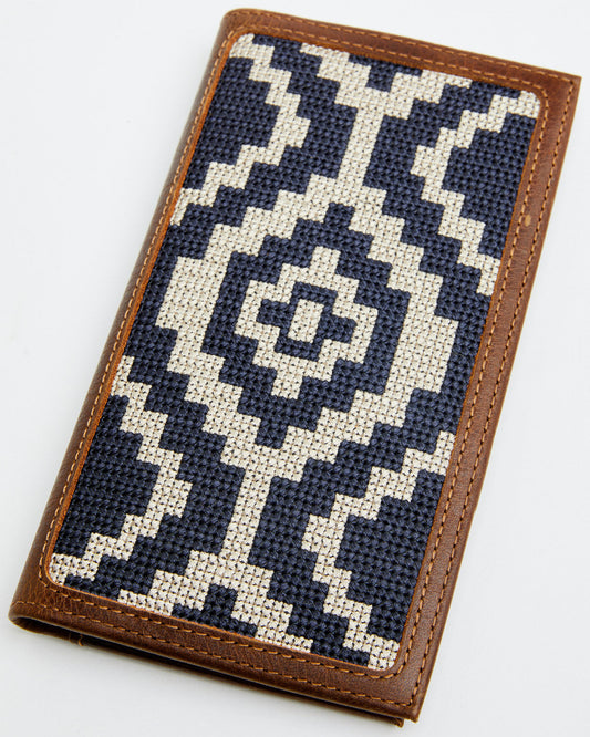 Men's Southwestern Woven Leather Rodeo Wallet | Cody James Accessories|Sale