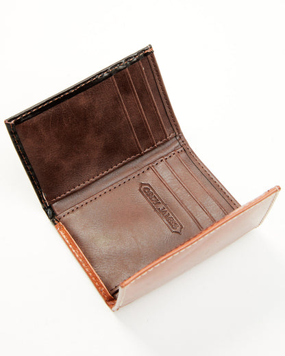 Men's Embossed Hairon Trifold Wallet | Cody James Accessories