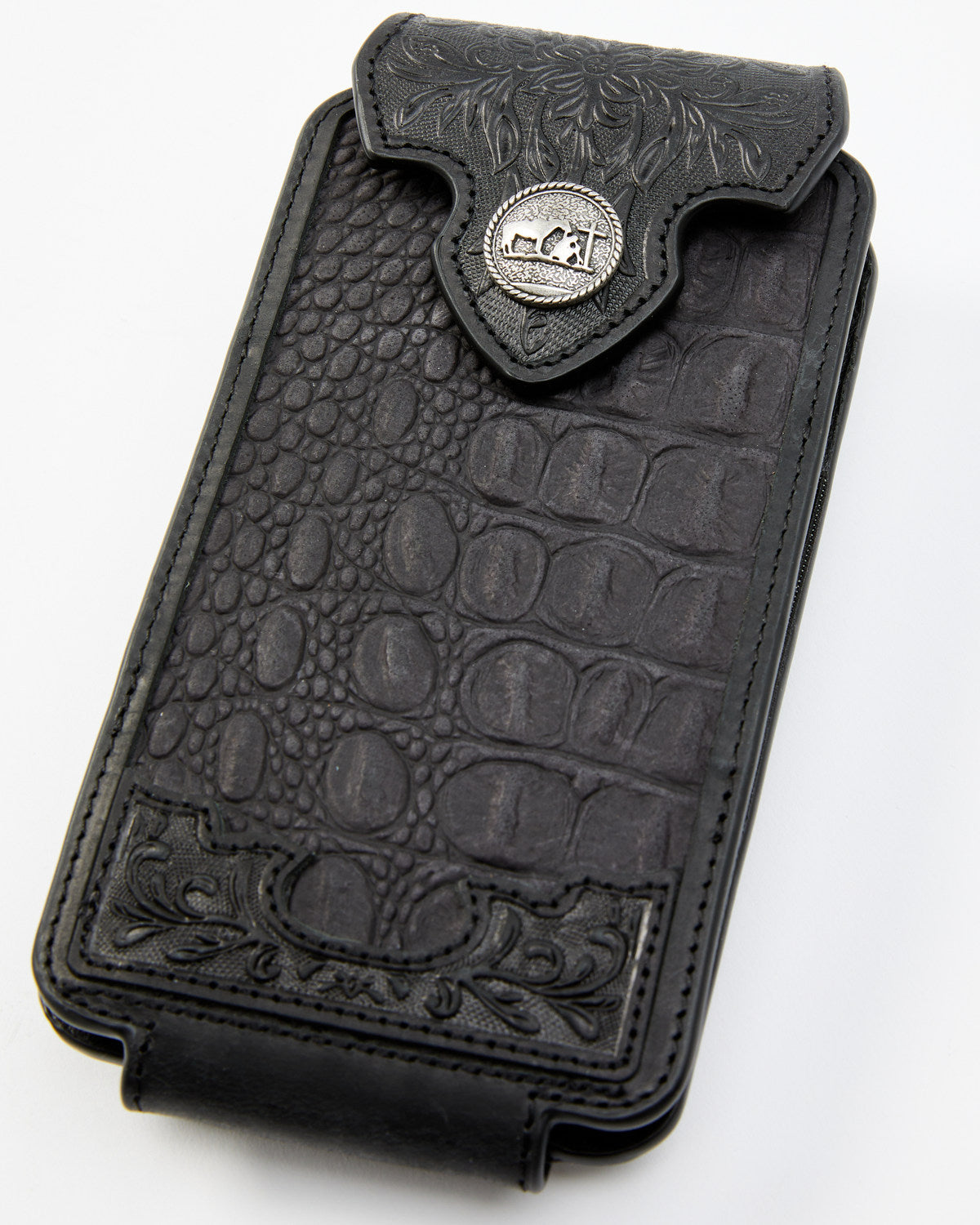 Men's Crocodile Embossed Cell Phone Case | Cody James Accessories
