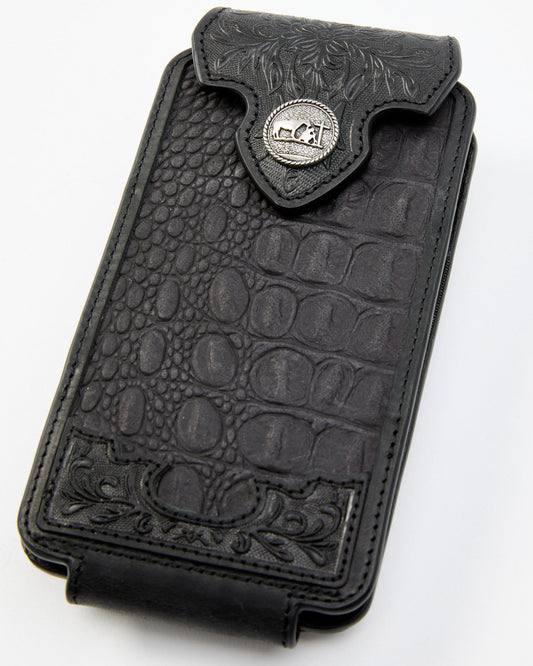 Men's Crocodile Embossed Cell Phone Case | Cody James Accessories