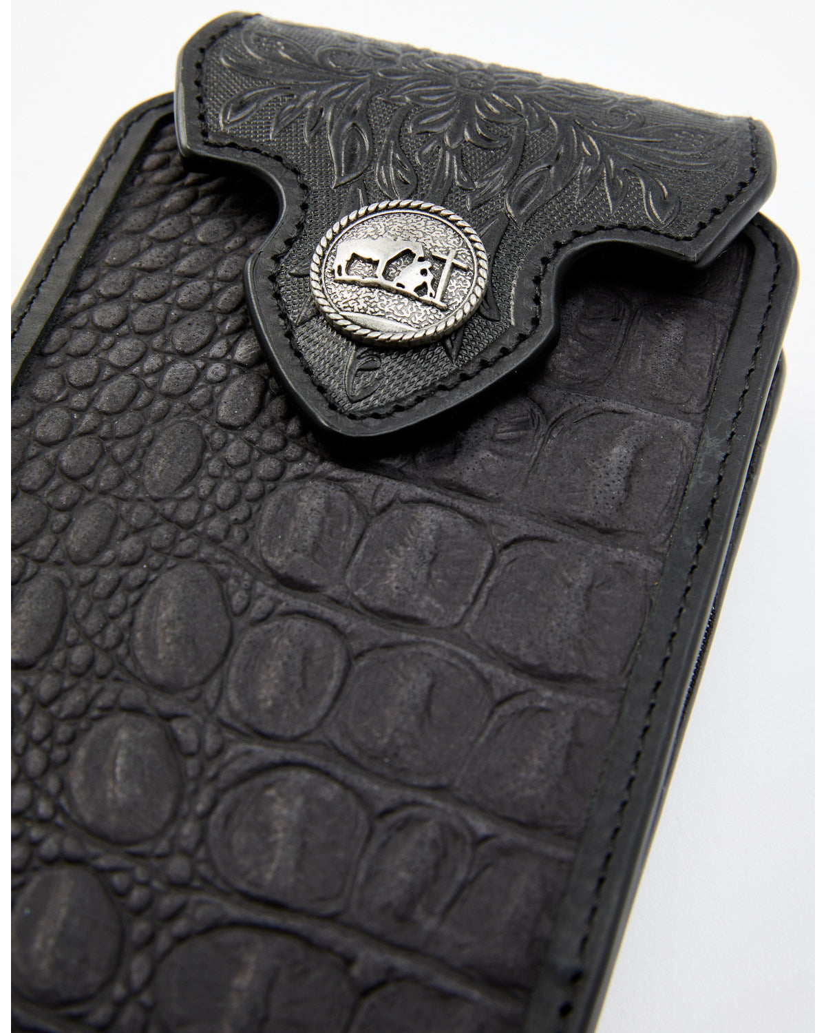 Men's Crocodile Embossed Cell Phone Case | Cody James Accessories