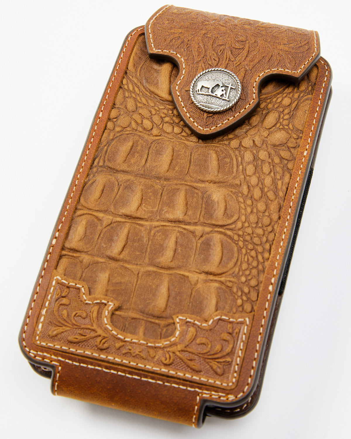 Men's Crocodile Embossed Cell Phone Case | Cody James Accessories|Sale