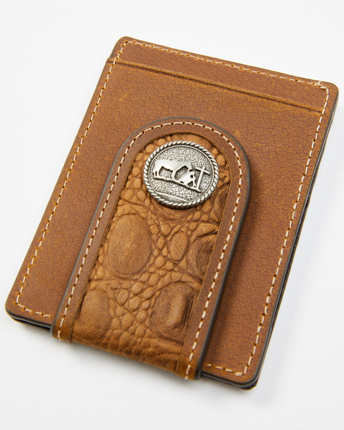 Men's Crocodile Embossed Money Clip Wallet | Cody James Accessories