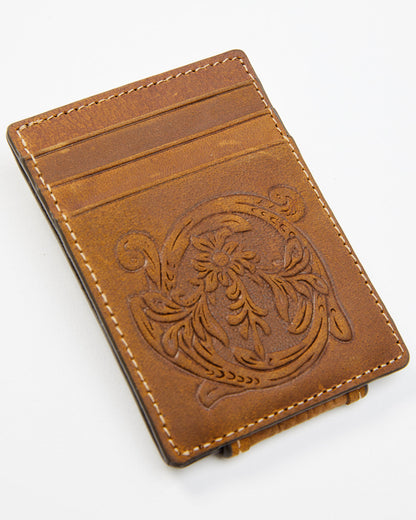 Men's Crocodile Embossed Money Clip Wallet | Cody James Accessories