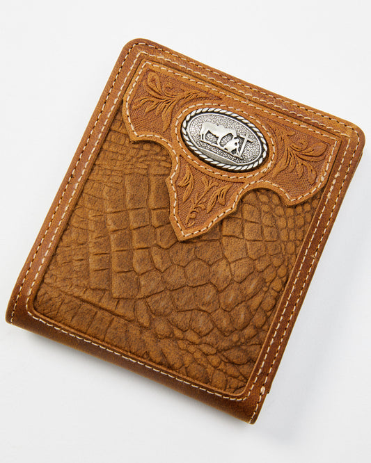 Men's Crocodile Embossed Bifold Wallet | Cody James Accessories