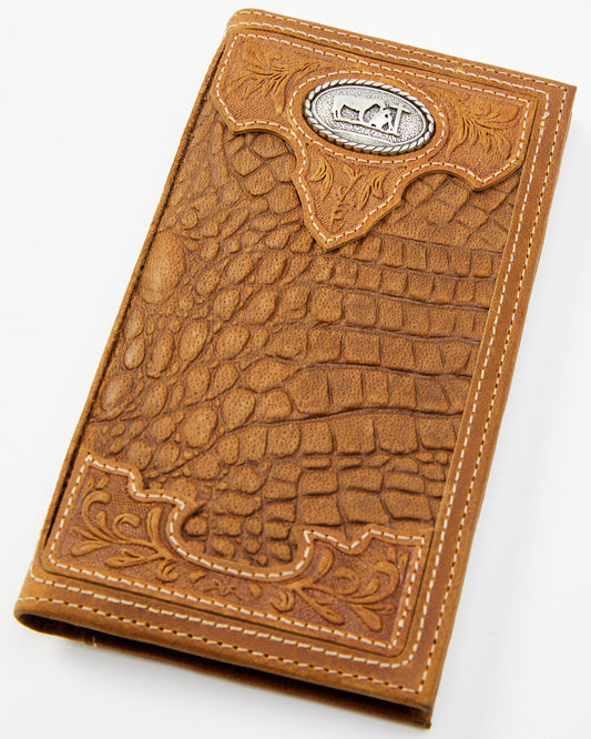 Men's Crocodile Embossed Rodeo Wallet | Cody James Accessories
