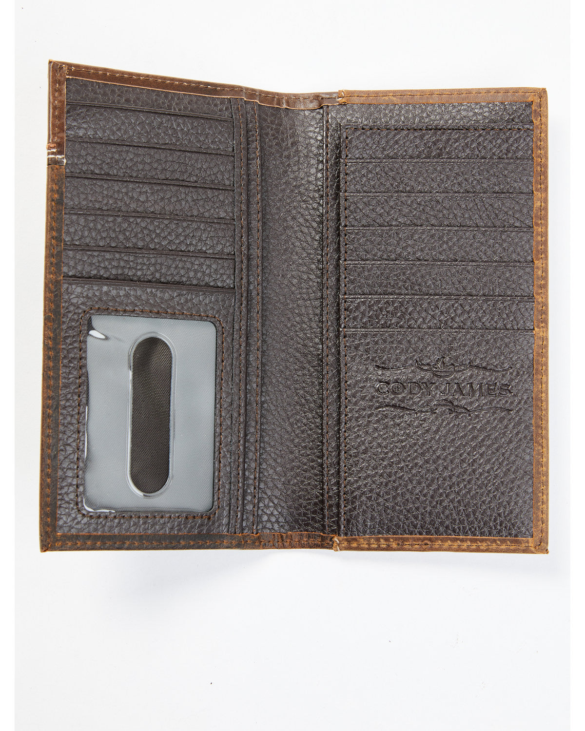 Men's Ostrich Tooled Checkbook Wallet | Cody James Accessories