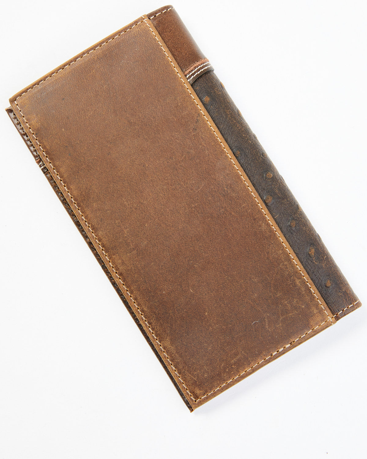 Men's Ostrich Tooled Checkbook Wallet | Cody James Accessories