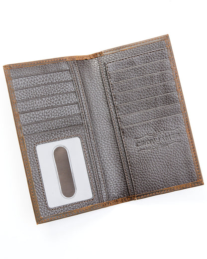 Men's Bi-Fold Crocodile Print Embossed Rodeo Wallet | Cody James Accessories
