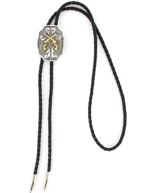 Men's Crossed Pistols Bolo Tie | Cody James Accessories
