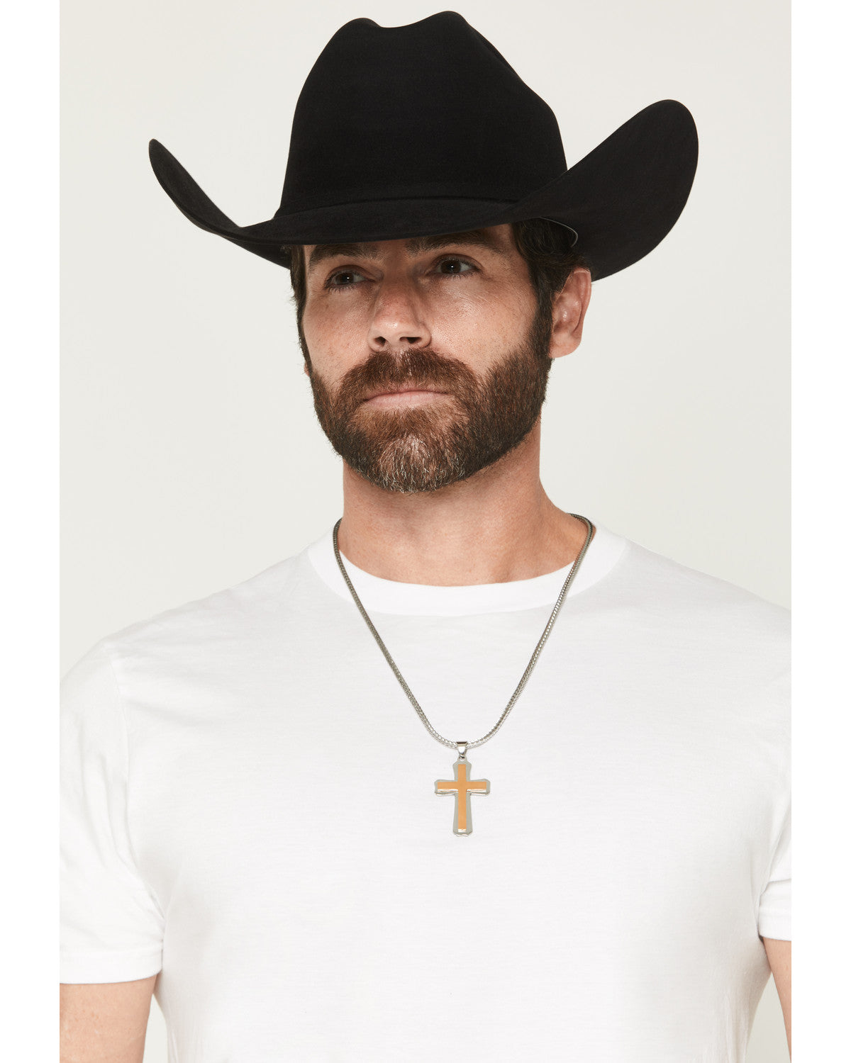 Men's Two-Toned Cross Necklace | Cody James Accessories