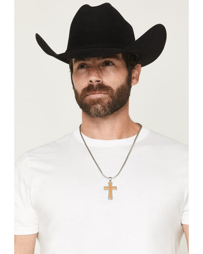 Men's Two-Toned Cross Necklace | Cody James Accessories