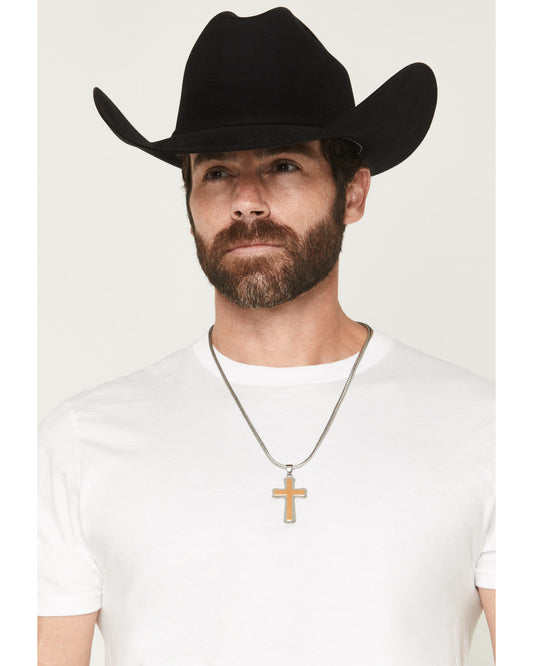 Men's Two-Toned Cross Necklace | Cody James Accessories
