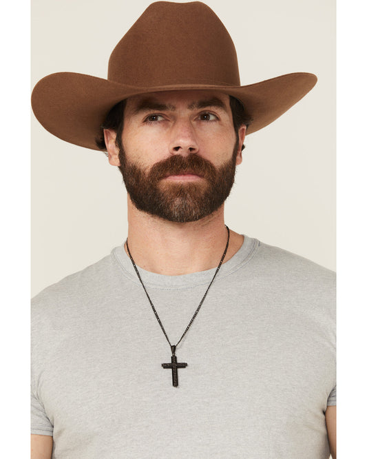 Men's Textured Cross Necklace | Cody James Accessories