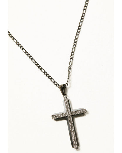 Men's Textured Cross Necklace | Cody James Accessories