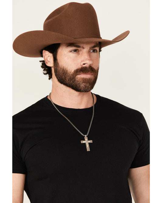 Men's Hammered Double Cross Necklace | Cody James Accessories|Clothing|Sale