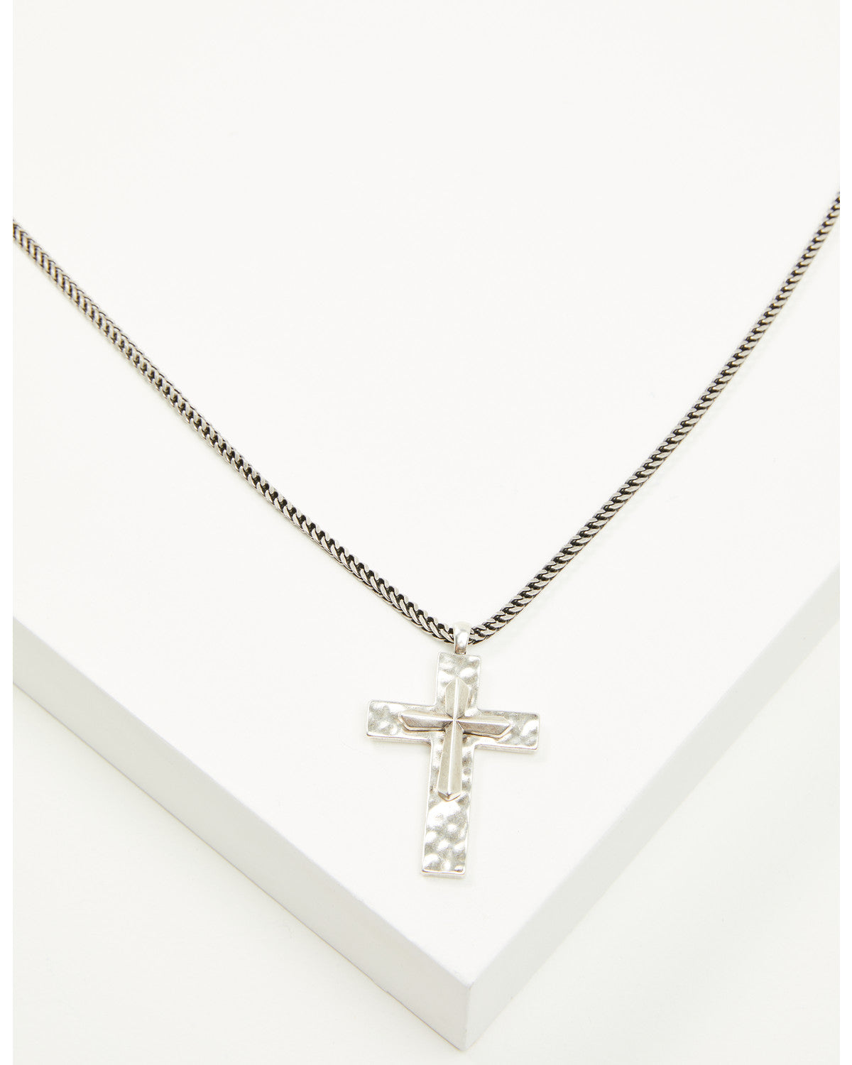 Men's Hammered Double Cross Necklace | Cody James Accessories|Clothing|Sale
