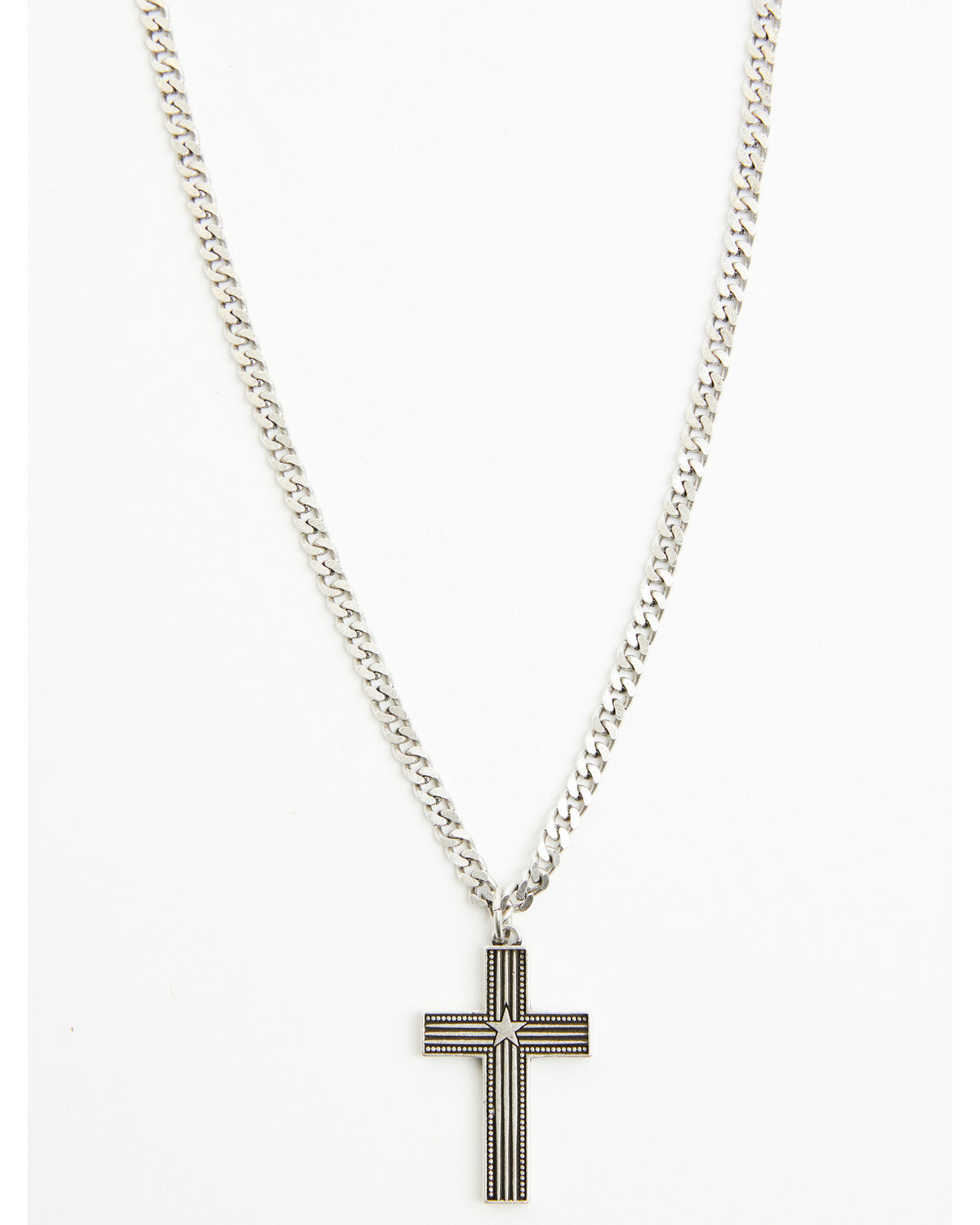 Men's Shiny Star Cross Necklace | Cody James Accessories