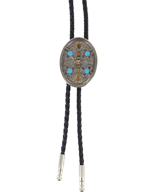 Men's Oval Arrows Bolo Tie | Cody James Accessories