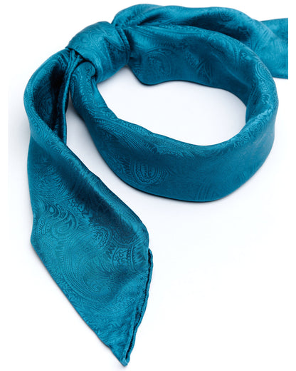 Men's Silk Jaquard Turquoise Scarf | Cody James Accessories