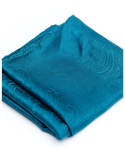 Men's Silk Jaquard Turquoise Scarf | Cody James Accessories