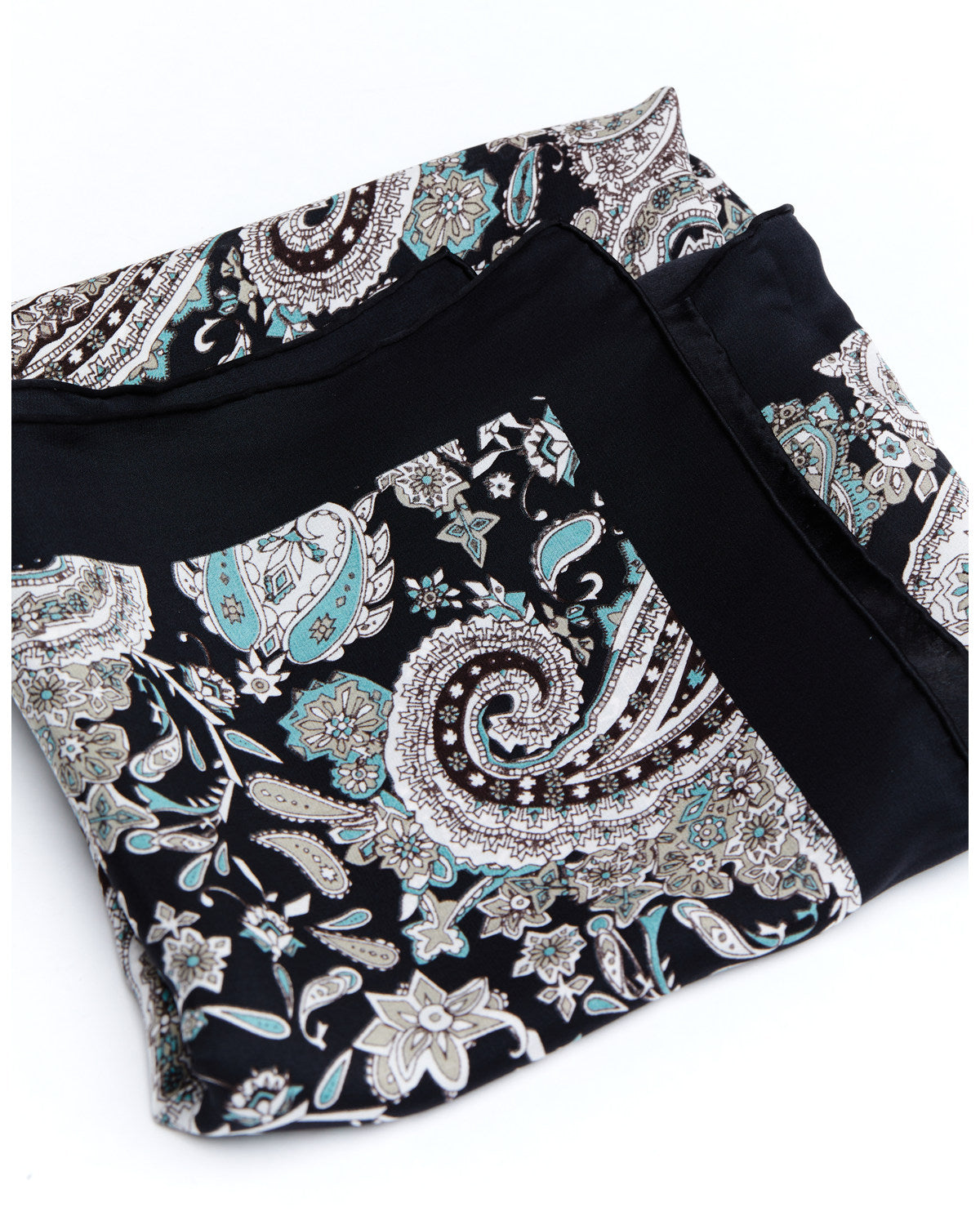 Men's Silk Navy Paisley Wild Rag Scarf | Cody James Accessories