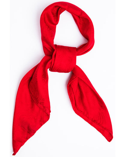 Men's Red Silk Jacquard Scarf | Cody James Accessories